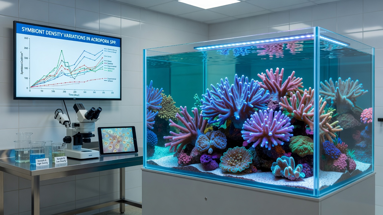 Analyzing Symbiont Density Variations in Acropora Species Within Controlled Aquarium Conditions